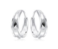 Unique Design Silver Hoop Earring HO-2529